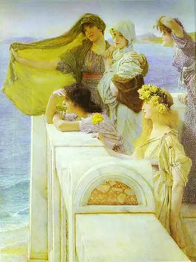 At Aphrodite's Cradle Lawrence Alma Tadema